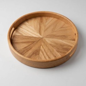 سینی پذیرایی چوبی دسته دار