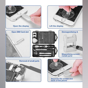 مجموعه 115عددی پیچ گوشتی تعمیرات موبایل مدل fometr