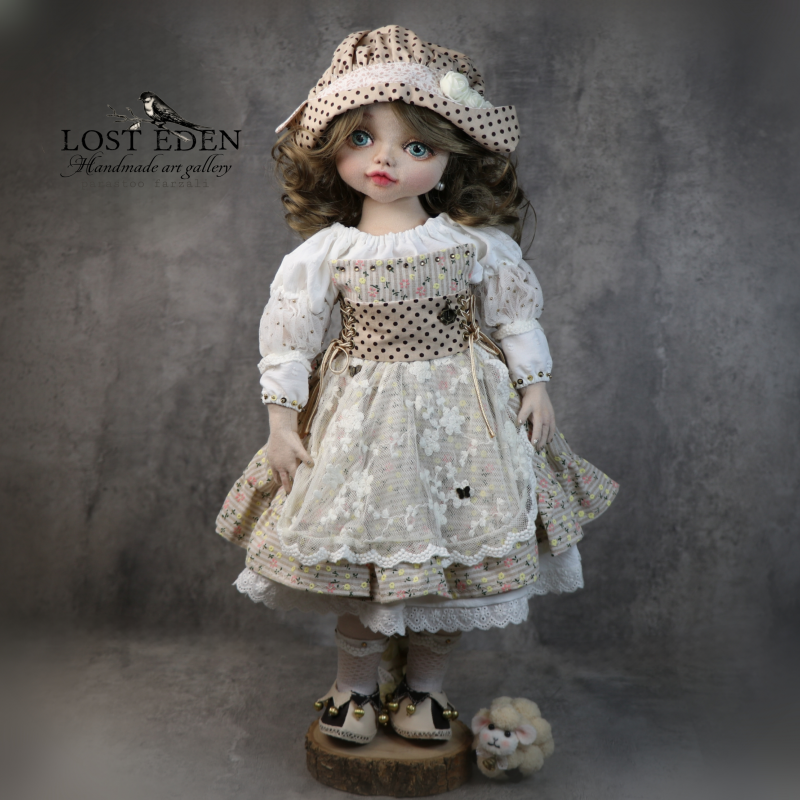 عروسک دستساز سه بعدی پارچه ای-ملورین(مروارید بلورین)