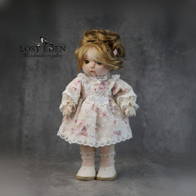 عروسک دستساز سه بعدی پارچه ای-ماریا (بانوی دریا)