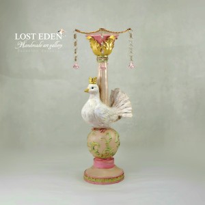 شمعدان مرغ آمین طرح وینتیج