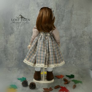 عروسک دستساز پارچه ای سه بعدی +جعبه چوبی لوکس