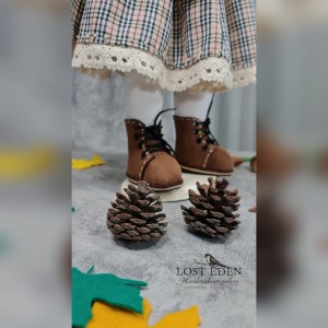 عروسک دستساز پارچه ای سه بعدی +جعبه چوبی لوکس