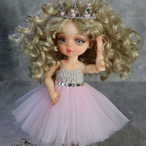 عروسک bjd مفصلی فرشته (سرافینا) دستساز+ پایه چوبی