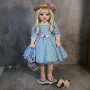 عروسک دستساز پارچه ای سه بعدی _السی و لونا
