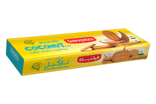 بیسکویت 150 زبانک نارگیلی فرخنده