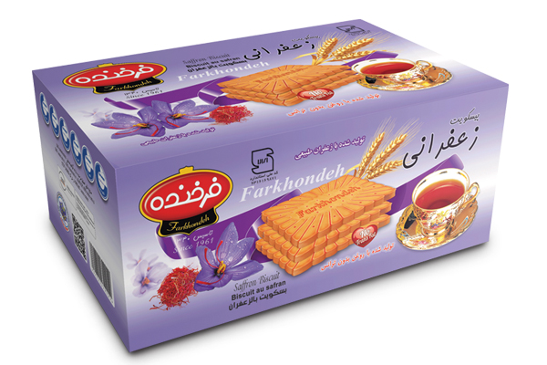 بیسکویت 1005 زعفرانی فرخنده