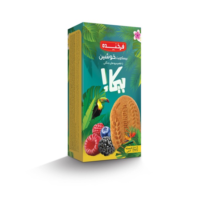 بیسکویت خوشین میوههای جنگلی بیکا فرخنده
