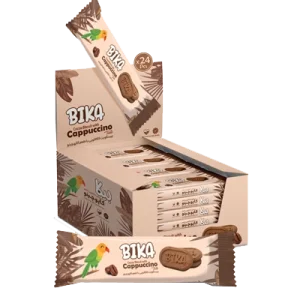 بیسکویت ۳۲ گرمی بیکا کاکائویی با طعم کاپوچینو