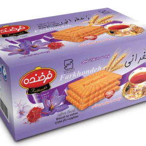 بیسکویت 1005 زعفرانی فرخنده