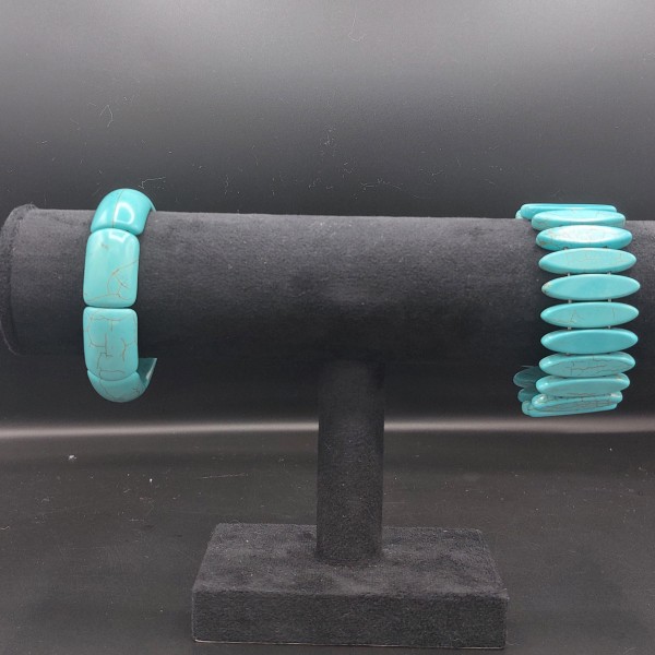 دستبند طرح سنگ مدل فیروزه