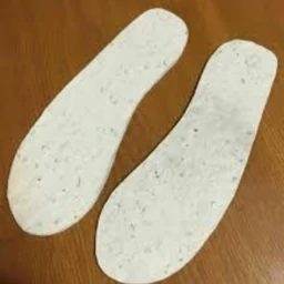 کفی کفش طبی نمدی بدون بو رنگ سفید نمد