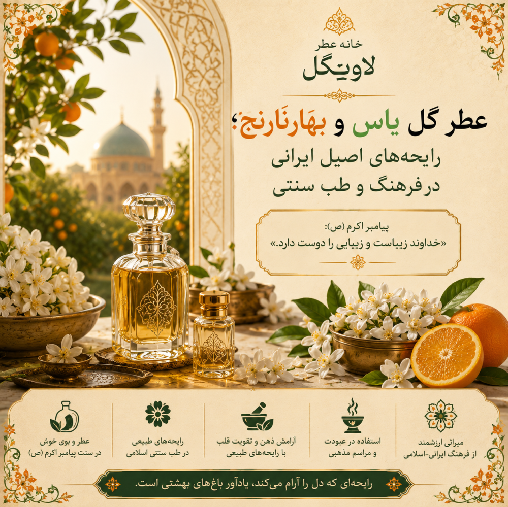 عطر گل یاس و بهارنارنج؛ رایحه‌های اصیل ایرانی در فرهنگ و طب سنتی