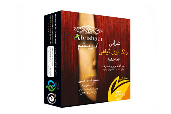 رنگ موی گیاهی ابریشم شرابی تقویت کننده، ضد ریزش، ضد موخوره