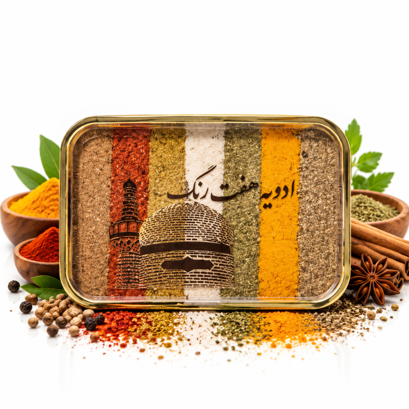 ادویه هفت رنگ ۱۴۰ گرم | ادویه هفت قلم و چاشنی غذا