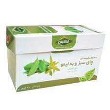 دمنوش چای سبز و به لیمو 20 عددی