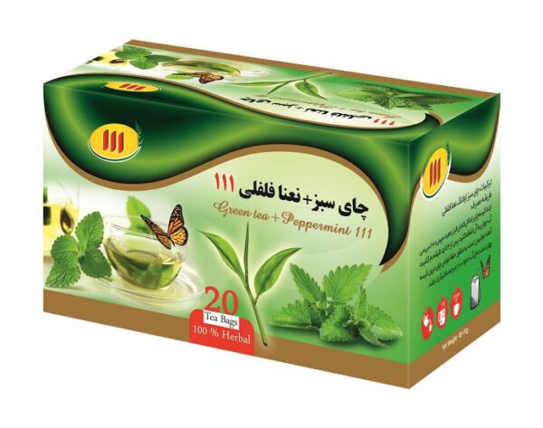 دمنوش چای سبز و نعنا فلفلی 20 عددی
