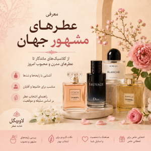 معرفی عطرهای مشهور جهان؛ راهنمای آشنایی با معروف‌ترین عطرهای زنانه و مردانه