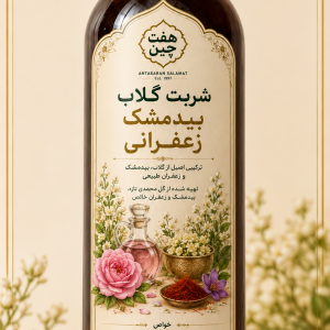 شربت گلاب بیدمشک زعفرانی اعلاء
