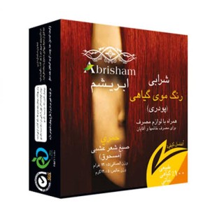 رنگ موی گیاهی ابریشم شرابی تقویت کننده، ضد ریزش، ضد موخوره
