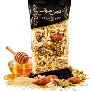 کنجد عسلی با مغز پسته
