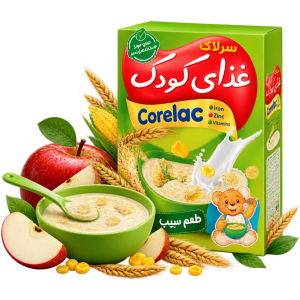 سرلاک طب سنتی طعم سیب | غذای کودک بالای ۶ ماه