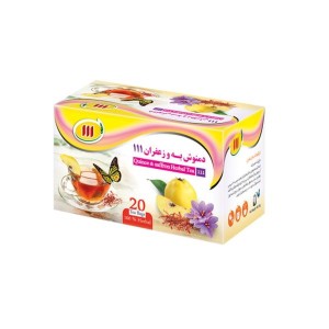 دمنوش به و زعفران 20 عددی