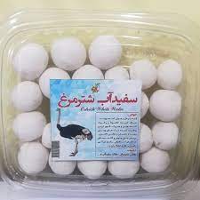 سفیدآب شتر مرغ لایه بردار طبیعی