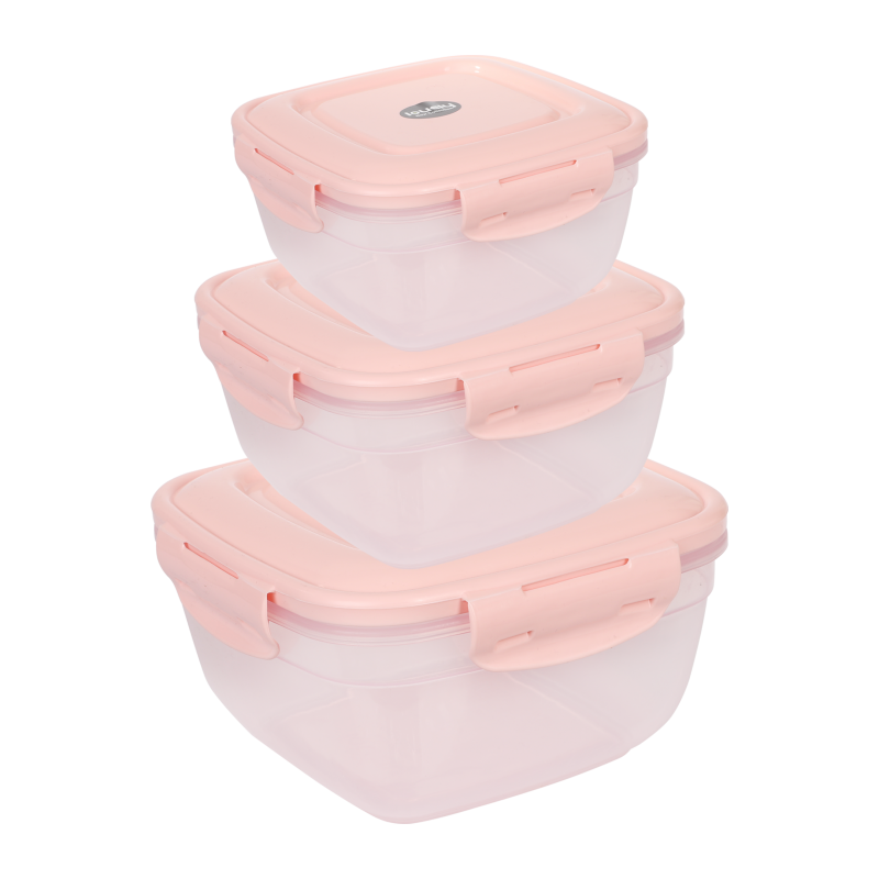 ظرف فریزری 6 پارچه قفلی مربع