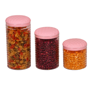 قوطی حبوبات کریستال گرد