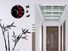 ساعت دیواری فانتزی پروانه طرح 2