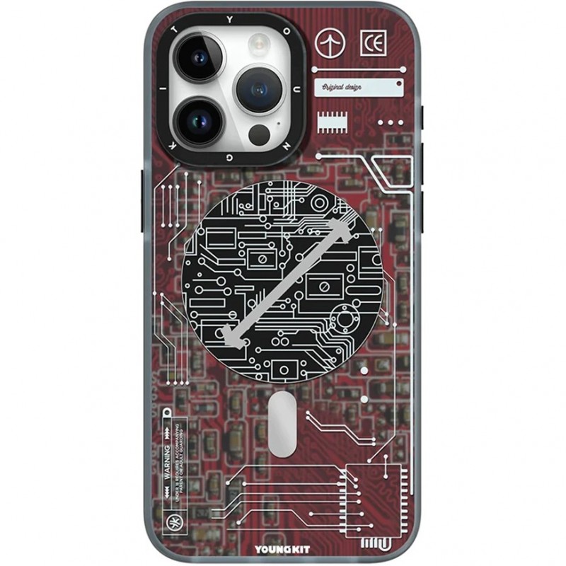قاب یانگ کیت Youngkit Technology Futuristic Circuit برای آیفون 15 پرو مکس