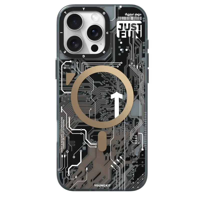 قاب یانگ کیت Youngkit Technology Futuristic Circuit برای آیفون 16 پرو مکس