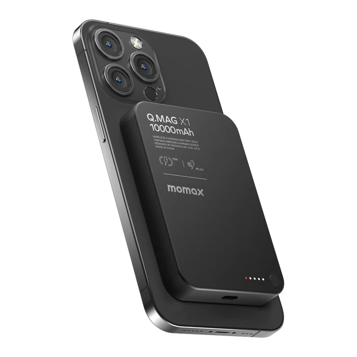 پاوربانک مگسیف مومکس مدل Momax Q.Mag X Magnetic Wireless Power Bank ظرفیت 10000 میلی آمپر توان 20 وات