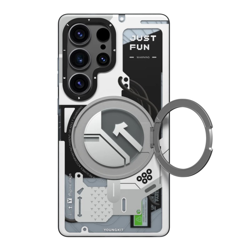 قاب یانگ کیت Youngkit Cyberpunk 360° Spin Magnetic Stand Case  برای S25 اولترا