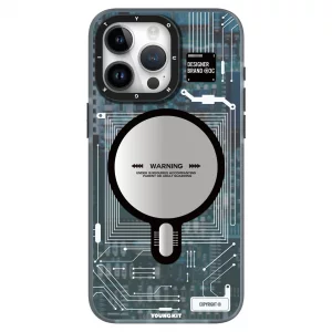 قاب یانگ کیت Youngkit Technology Futuristic Circuit برای آیفون 15 پرو مکس