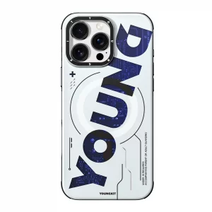 قاب یانگ کیت Youngkit Futuristic and Digital Blue برای آیفون 15 پرو مکس
