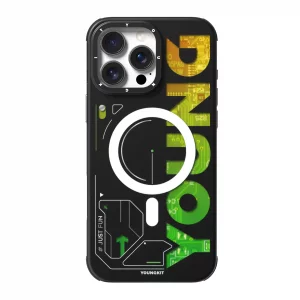 قاب یانگ کیت Youngkit Futuristic and Digital Green برای آیفون 16 پرو مکس