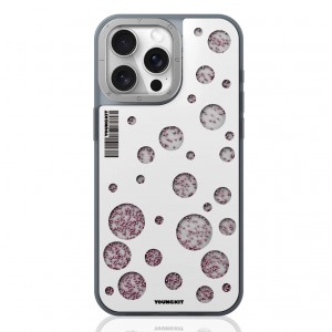 قاب یانگ کیت Youngkit Luminous Quicksand Polka Dots برای آیفون 14 پرو مکس
