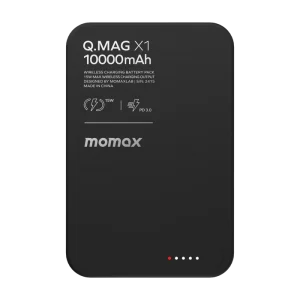 پاوربانک مگسیف مومکس مدل Momax Q.Mag X Magnetic Wireless Power Bank ظرفیت 10000 میلی آمپر توان 20 وات