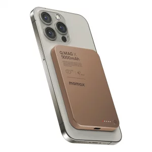 پاوربانک مگسیف مومکس مدل Momax Q.Mag X Magnetic Wireless Power Bank ظرفیت 5000 میلی آمپر توان 20 وات