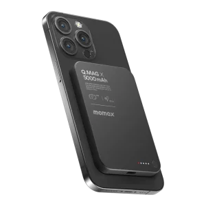 پاوربانک مگسیف مومکس مدل Momax Q.Mag X Magnetic Wireless Power Bank ظرفیت 5000 میلی آمپر توان 20 وات