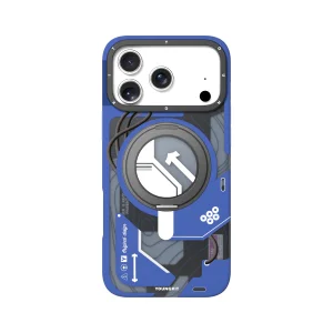 قاب یانگ کیت Youngkit Cyberpunk 360° Spin Magnetic Stand Case Blue برای آیفون 17 پرو مکس