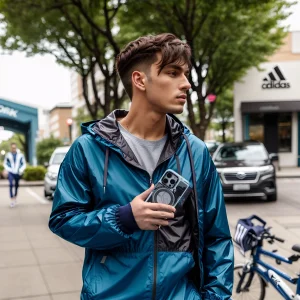 قاب یانگ کیت Youngkit Cyberpunk 360° Spin Magnetic Stand Case Black برای آیفون 17 پرو مکس