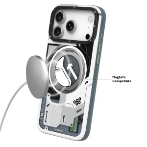 قاب یانگ کیت Youngkit Cyberpunk 360° Spin Magnetic Stand Case Black برای آیفون 17 پرو