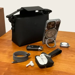 قاب یانگ کیت Youngkit Cyberpunk 360° Spin Magnetic Stand Case Orange برای آیفون 17 پرو مکس