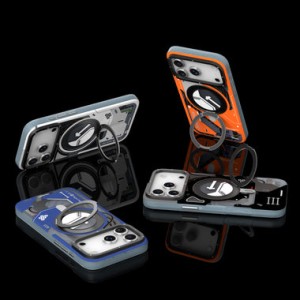 قاب یانگ کیت Youngkit Cyberpunk 360° Spin Magnetic Stand Case Orange برای آیفون 17 پرو مکس