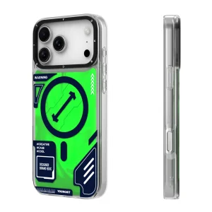 قاب یانگ کیت Youngkit Cyberpunk Luminous Quicksand Green  برای آیفون 17 پرو