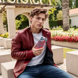 قاب یانگ کیت Youngkit Cyberpunk Luminous Quicksand Orange  برای آیفون 17 پرو مکس