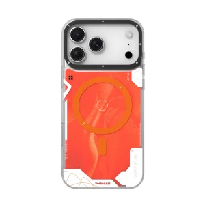 قاب یانگ کیت Youngkit Cyberpunk Luminous Quicksand Orange  برای آیفون 17 پرو